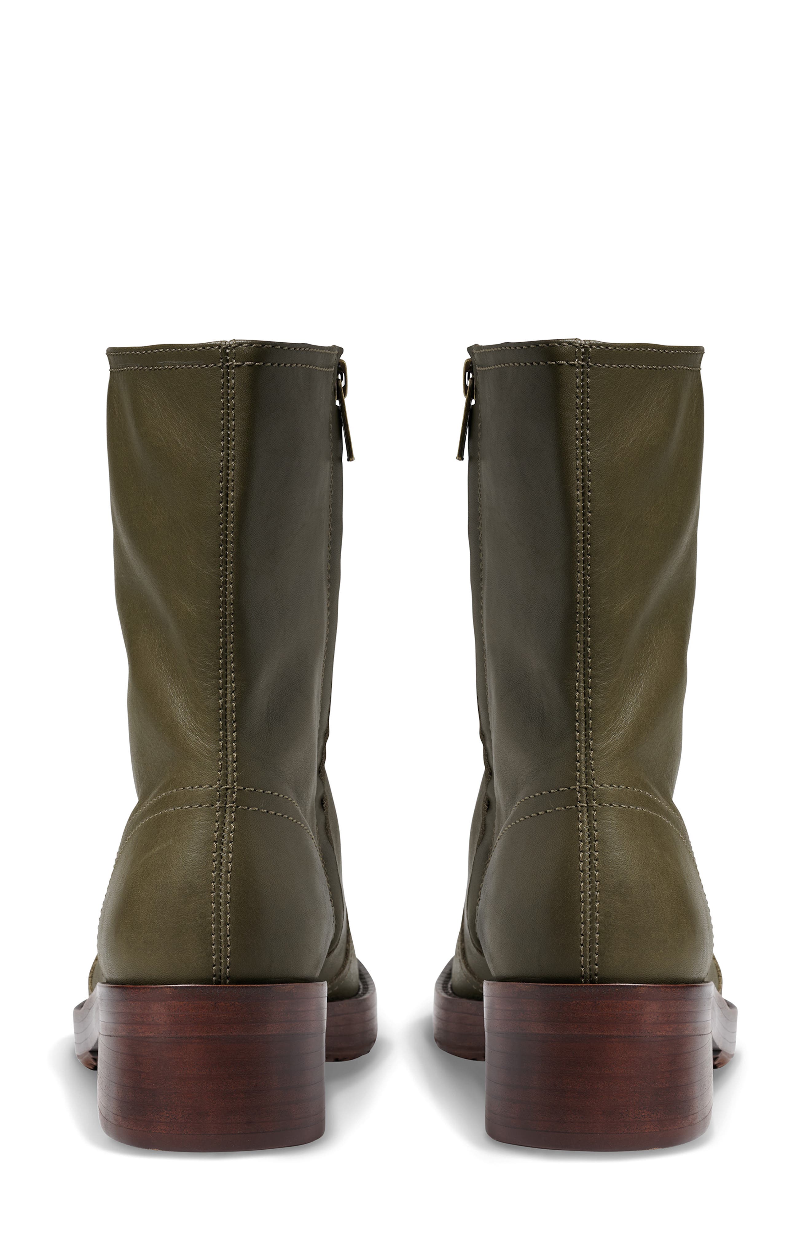 x Leanne Ford Rider Bootie, Alternate, color, OLIVE