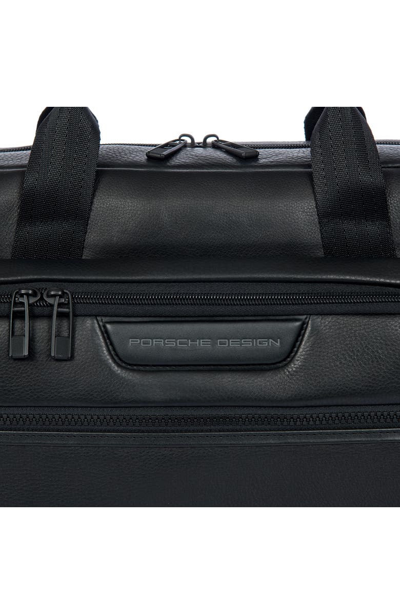 Porsche Design by Bric's Roadster Leather EVO Briefcase, Alternate, color, Black