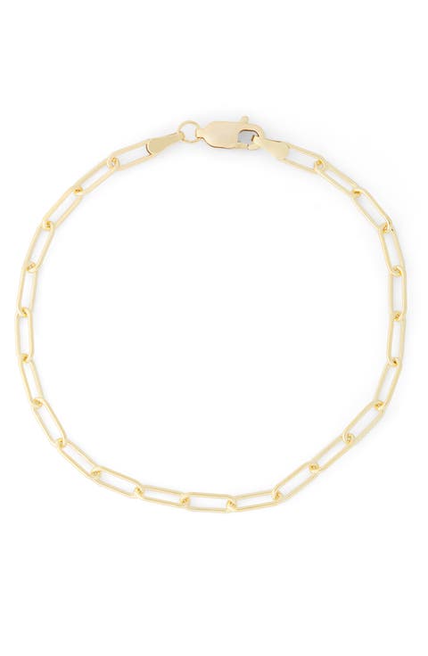 Paper Clip Link Bracelet