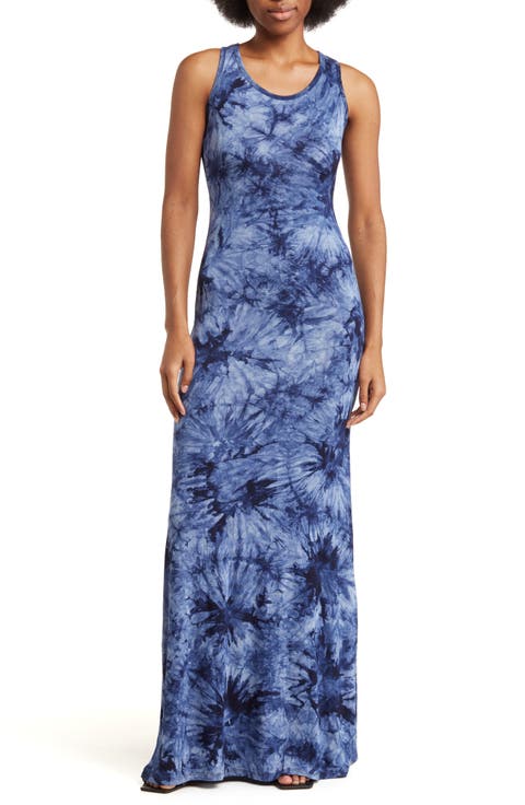 Tie Dye Racerback Maxi Dress