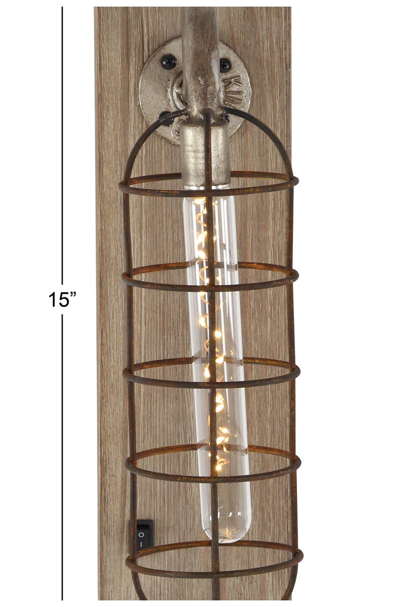 SONOMA SAGE HOME LED Wall Sconce, Alternate, color, Brown Black