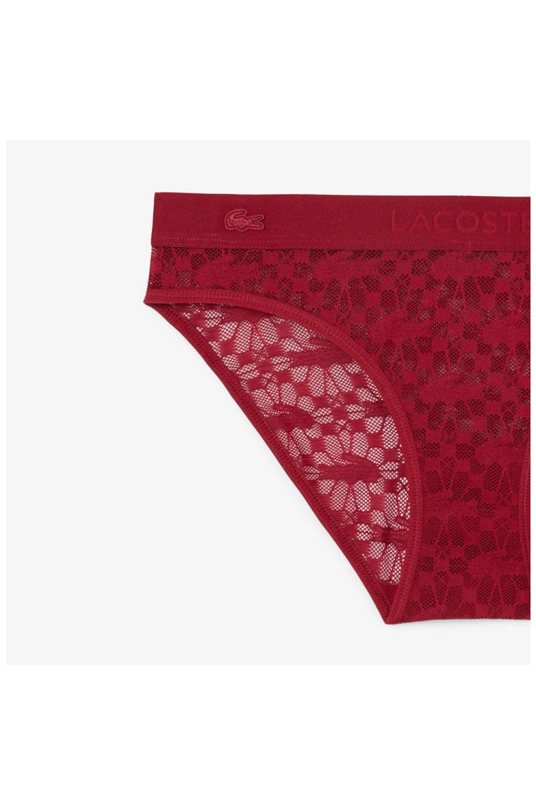Lace Bikini Briefs, Alternate, color, BORDEAUX