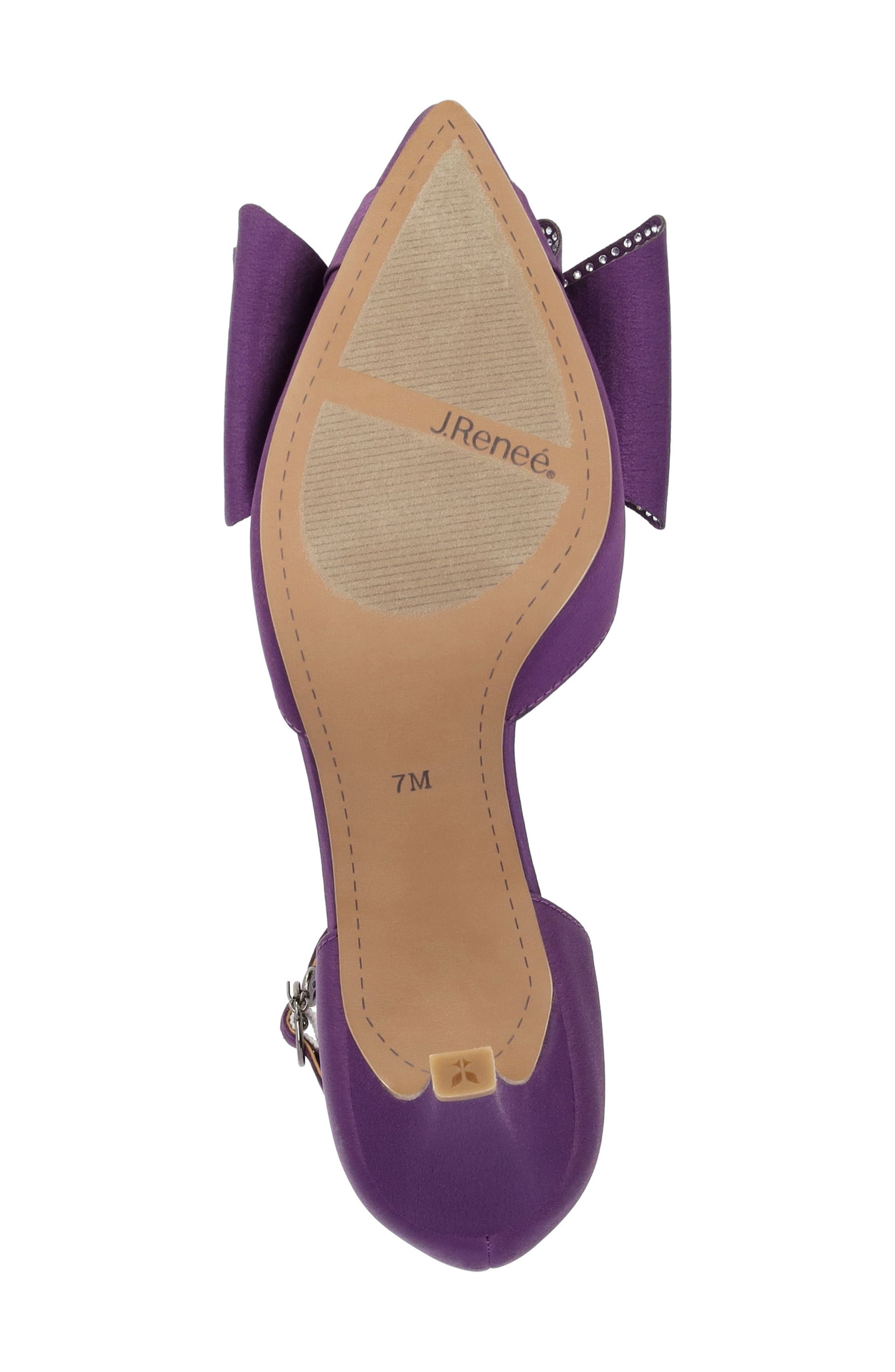 Pammie Pointed Toe Ankle Strap Pump, Alternate, color, PURPLE