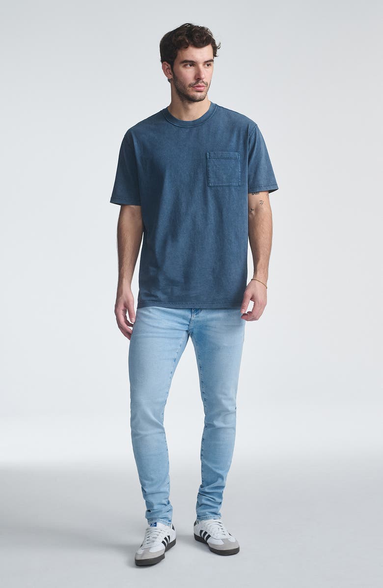 Mavi Jeans Relaxed Cotton Pocket T-Shirt, Alternate, color, India Ink