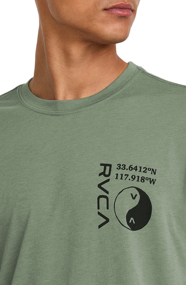 RVCA Balance Cobra Performance Graphic T-Shirt, Alternate, color, Sage Leaf
