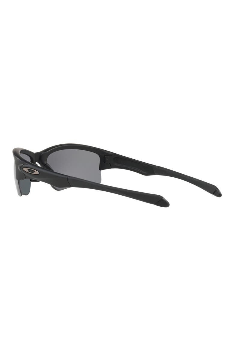 Quarter Jacket 61mm Polarized Rectangular Sunglasses, Alternate, color, BLACK