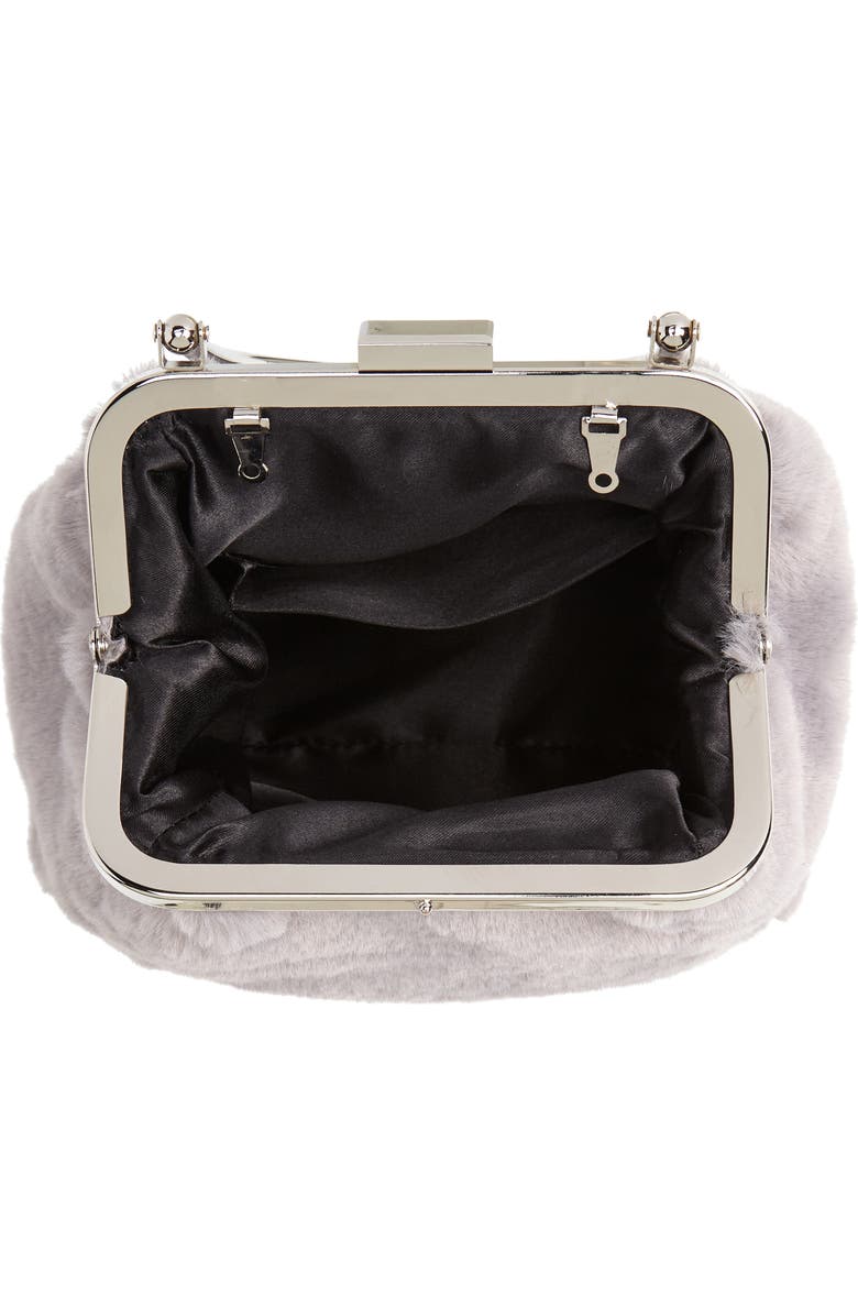 Nordstrom Faux Fur Clutch, Alternate, color,