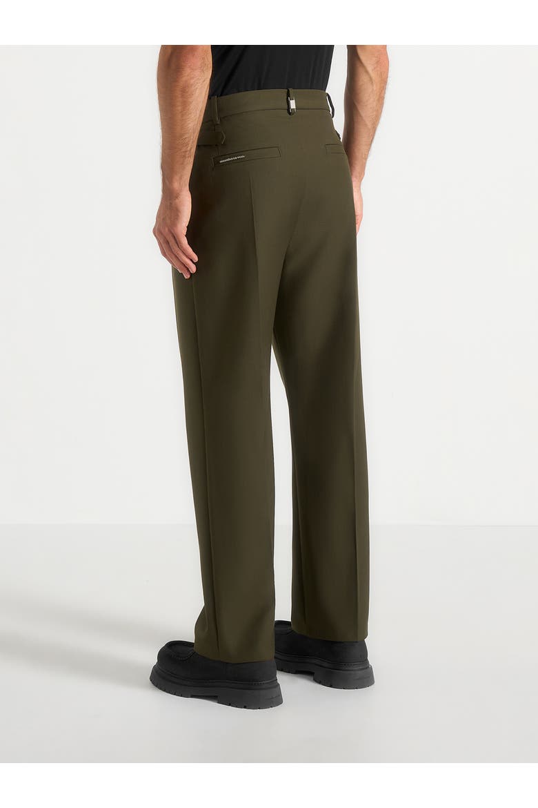 Pierre Relaxed Fit Pleated Tailored Trousers, Alternate, color, Olive