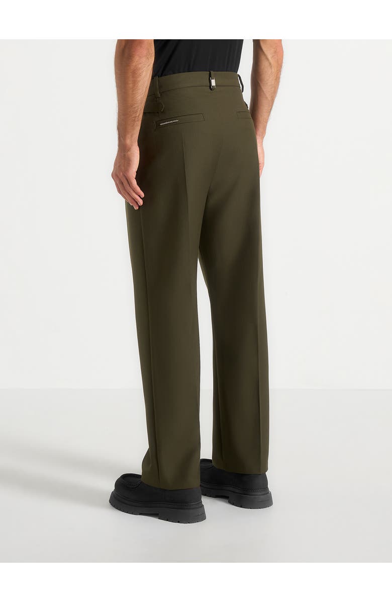 Manière De Voir Pierre Relaxed Fit Pleated Tailored Trousers, Alternate, color, Olive