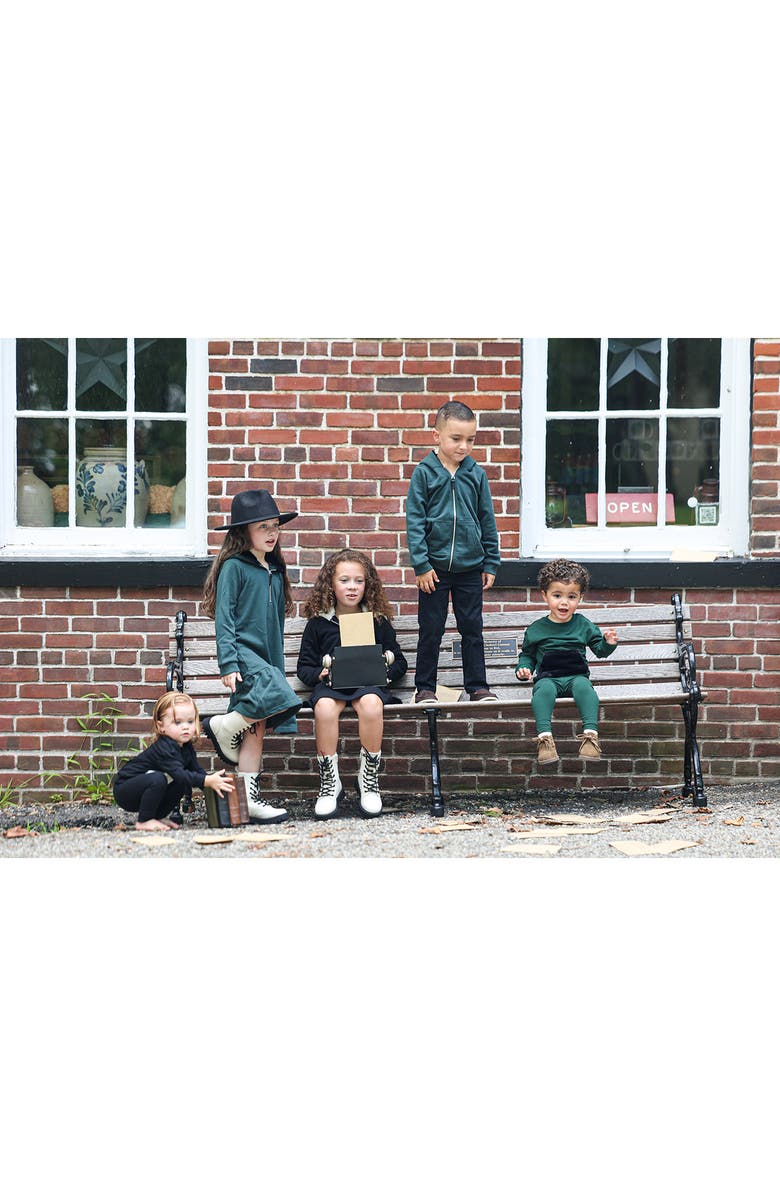 Manière Kids' Faux Fur Lined Zip Hoodie, Alternate, color, 