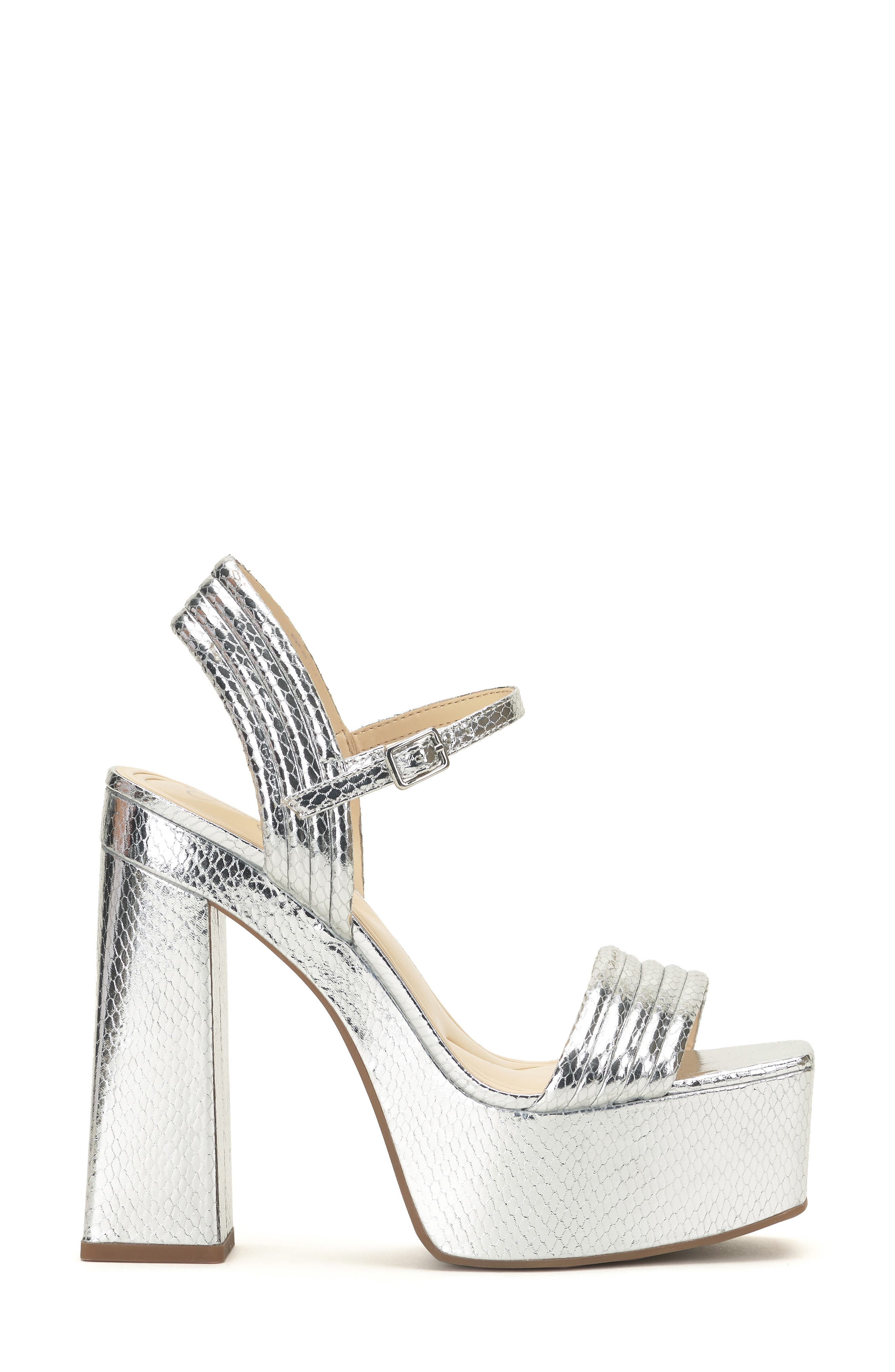 Jessica Simpson Bautista Metallic Platform Sandal, Alternate, color, 