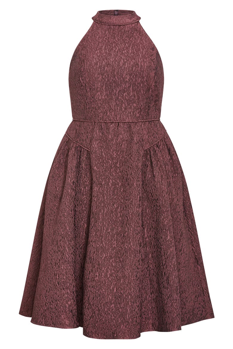 Textured Sleeveless Jacquard Midi Dress, Main, color, ROSE