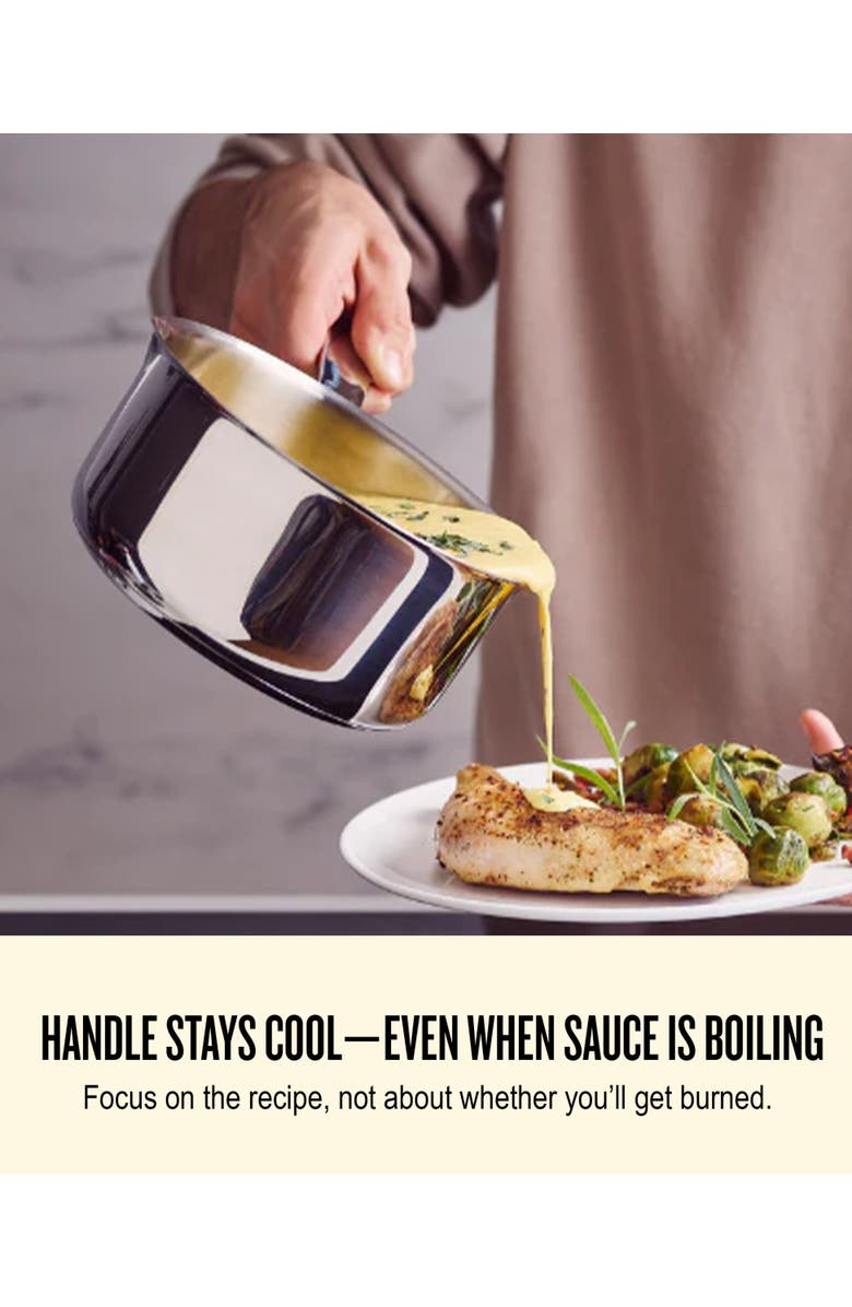 Alva Maestro Stainless Steel Saucepan & Lid, Alternate, color, 2 Qt