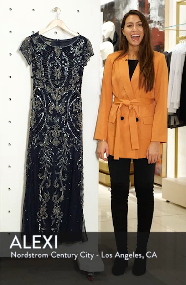 Embellished Mesh Gown, sales video thumbnail