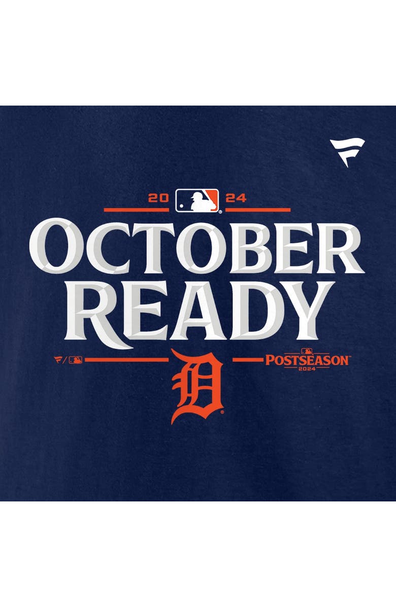 FANATICS Men's Fanatics Navy Detroit Tigers 2024 MLB Postseason Locker Room T-Shirt, Alternate, color,