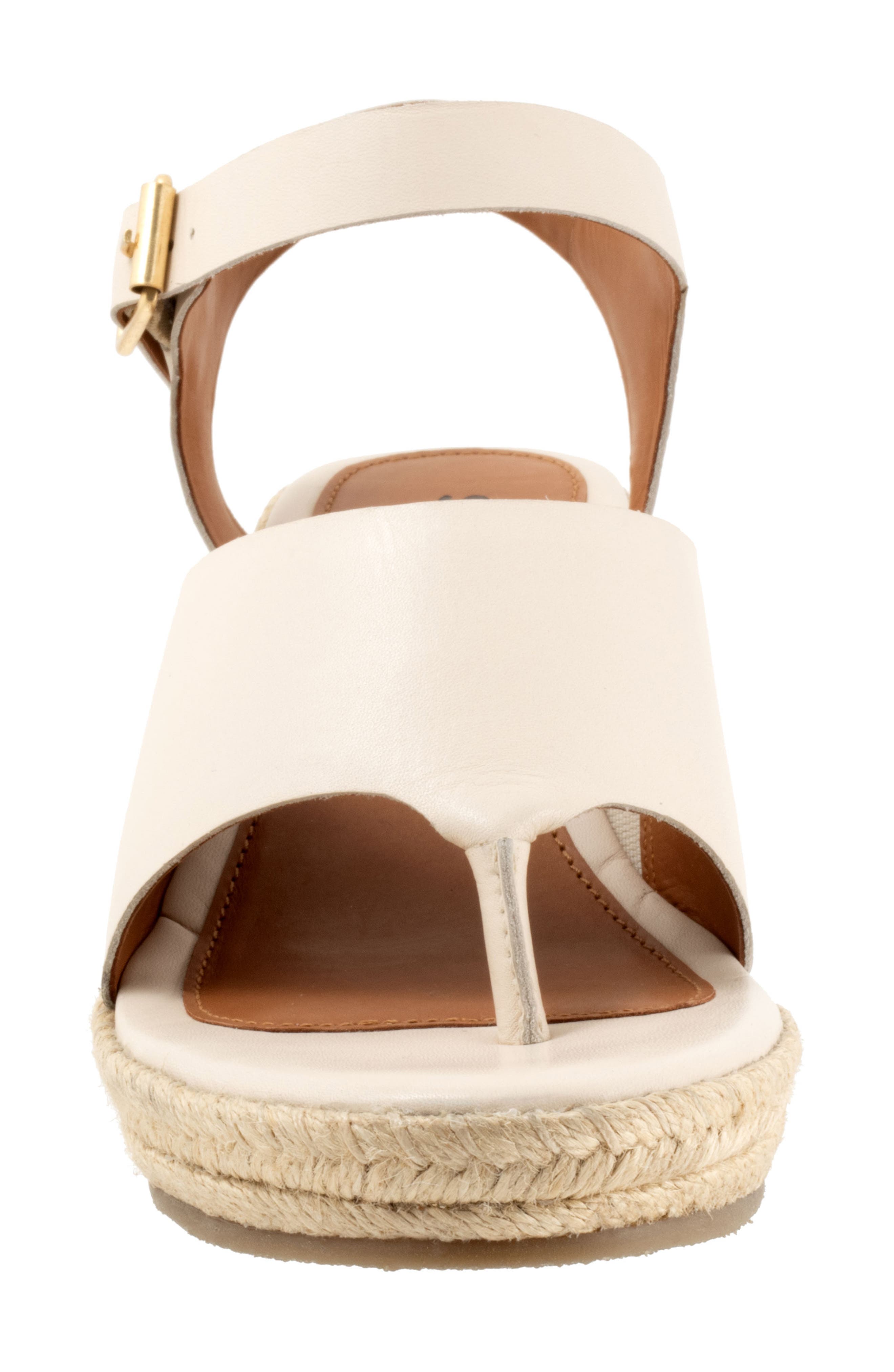 SoftWalk<sup>®</sup> Hilo Ankle Strap Espadrille Platform Wedge Sandal, Alternate, color, Ivory