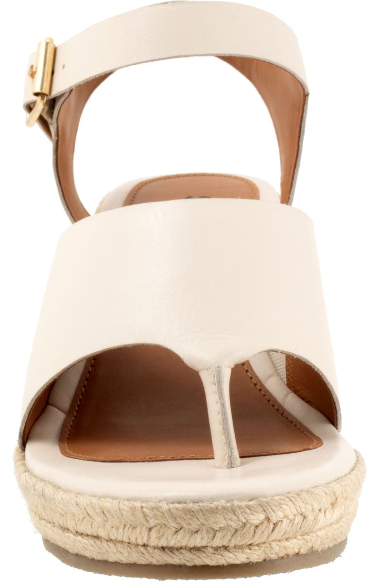 SoftWalk<sup>®</sup> Hilo Ankle Strap Espadrille Platform Wedge Sandal, Alternate, color, Ivory