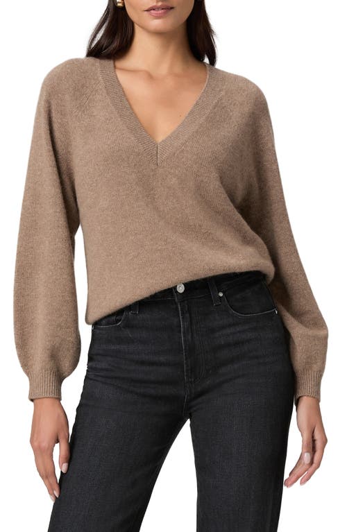 Paige Thea V-neck Cashmere Sweater In Brown