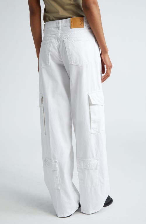 Haikure Bethany Cotton & Linen Twill Cargo Pants In White