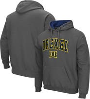 COLOSSEUM Men's Colosseum Charcoal Drexel Dragons Arch and Logo Pullover Hoodie