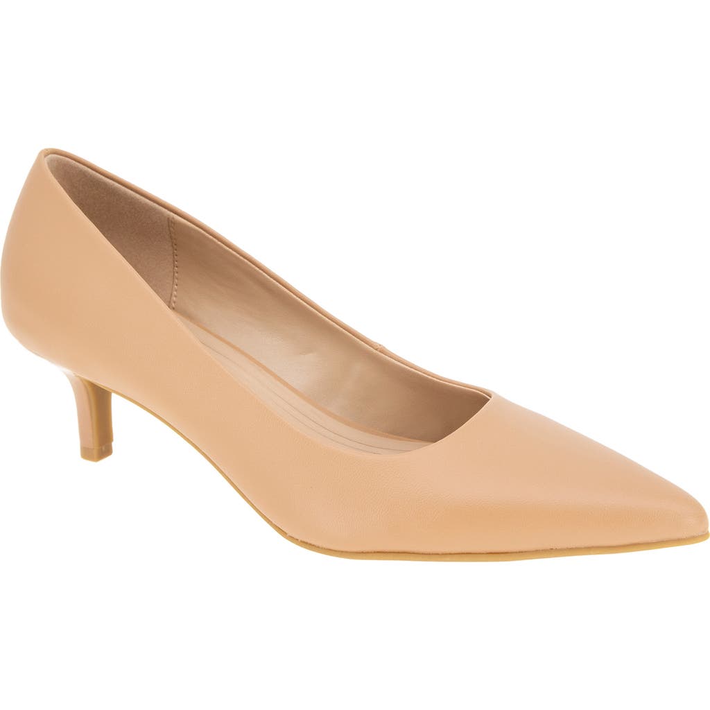bcbg Dovi Pointed Toe Pump in Tan