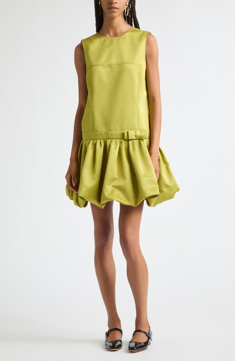 Pleated Bubble Minidress