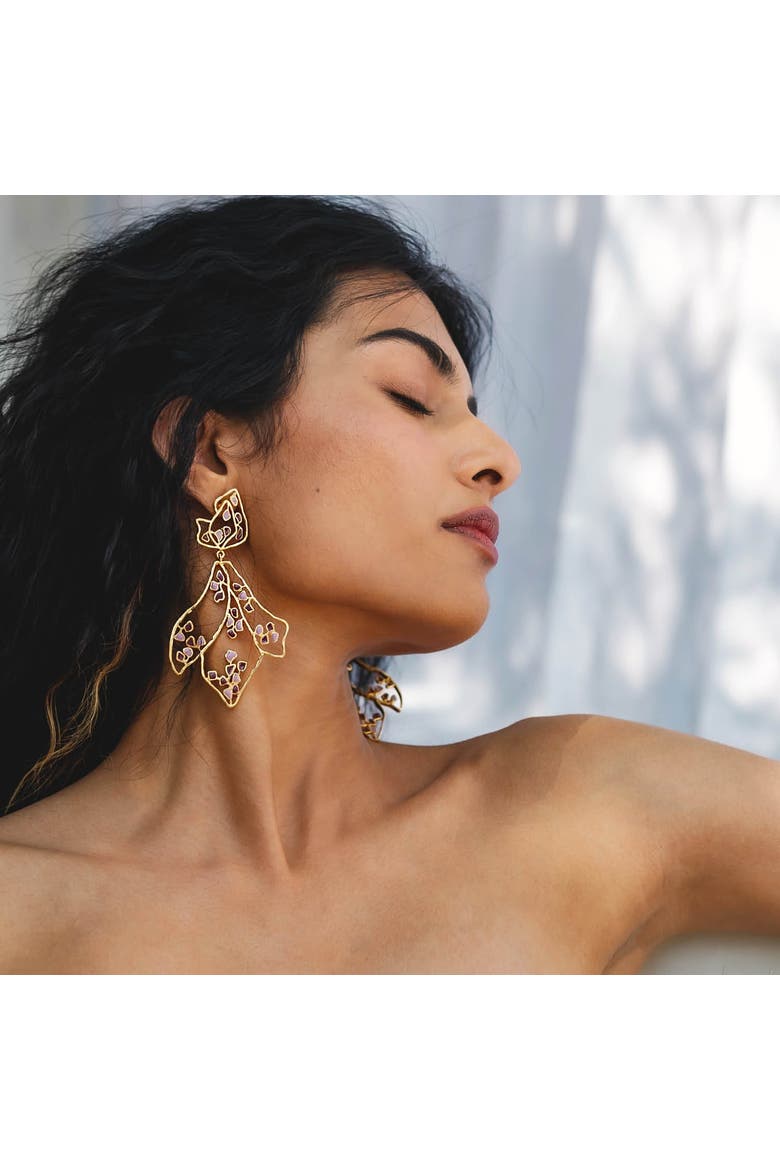 SAMA EARRINGS, Alternate, color, Gold Plated