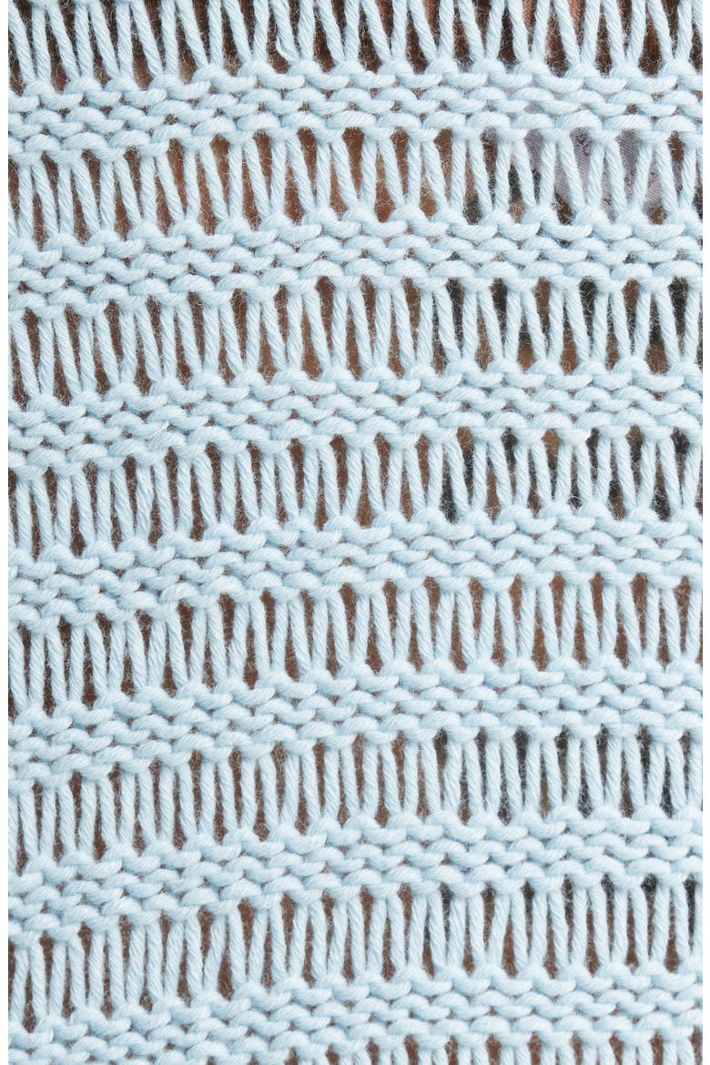 Open Stitch Organic Cotton Sweater, Alternate, color, PALE SKY