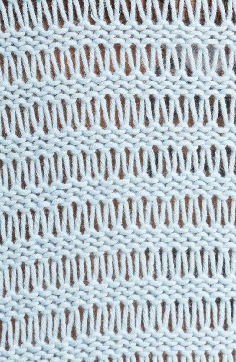 Eileen Fisher Open Stitch Organic Cotton Sweater, Alternate, color, Pale Sky