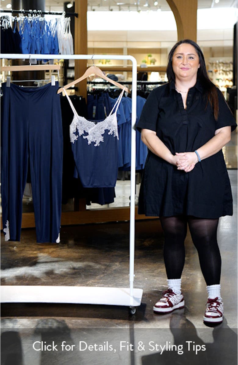 Enchant Lace Trim Satin Pajamas, sales video thumbnail