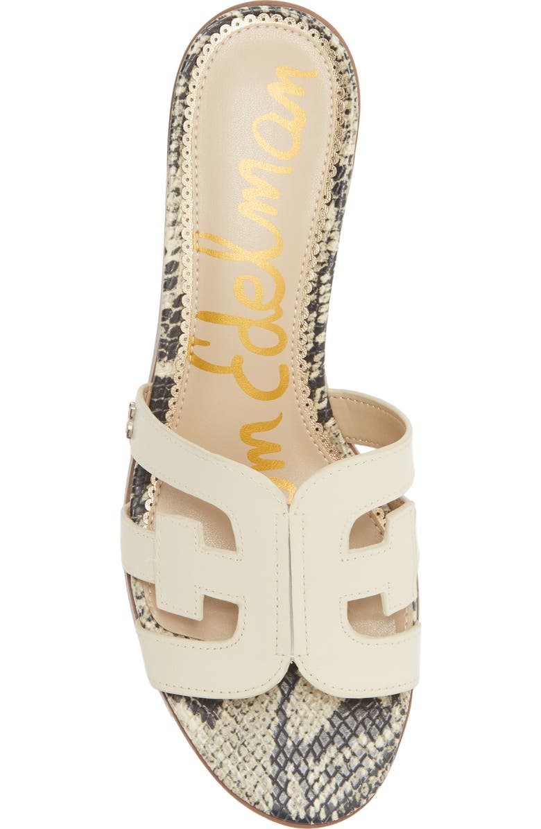 Sam Edelman Illie Block Heel Slide Sandal, Alternate, color, Ivory