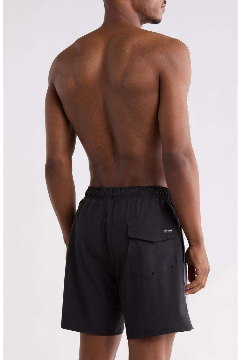 EW 17 Swim Trunks, Alternate, color, BLACK