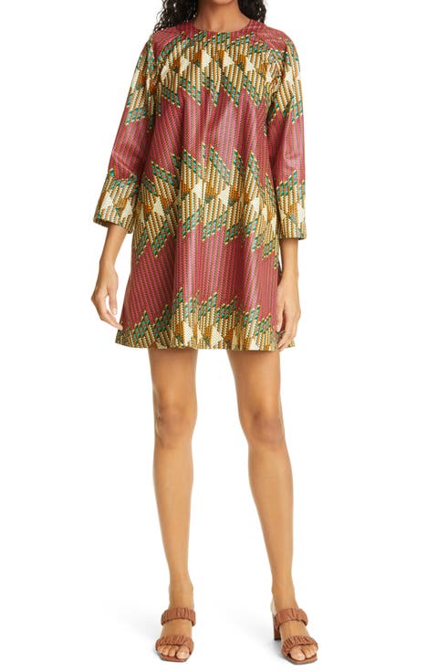 Pomp Print Minidress