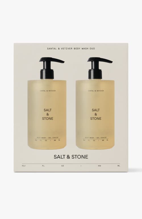 Salt & Stone Santal & Vetiver Body Wash Duo $72 Value