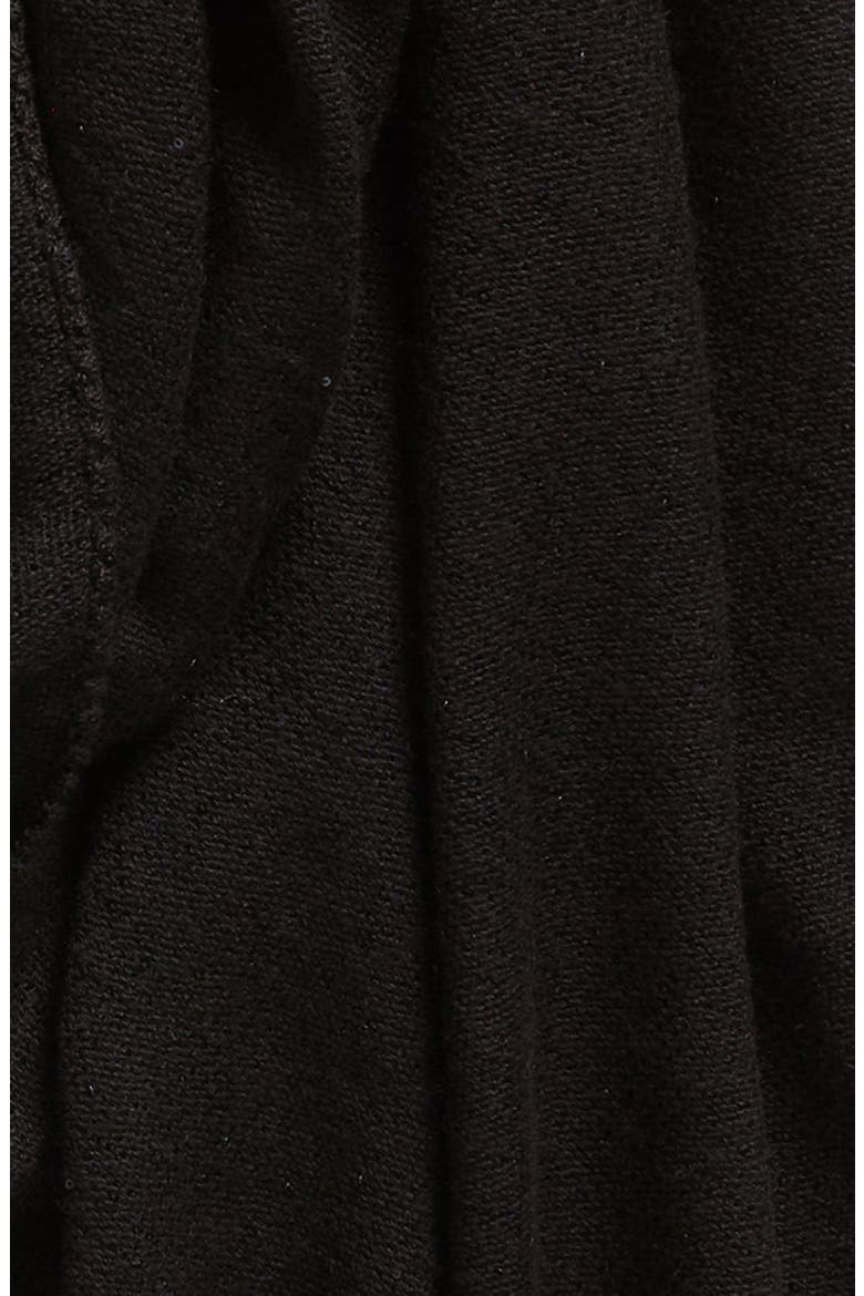 Silk & Cashmere Blend Scarf, Alternate, color, BLACK