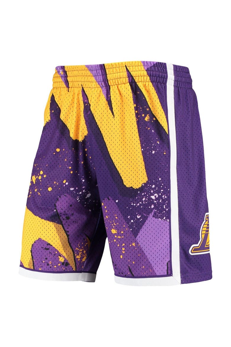Men's Mitchell & Ness Purple Los Angeles Lakers Hardwood Classics 2009 Hyper Hoops Swingman Shorts, Alternate, color, Purple