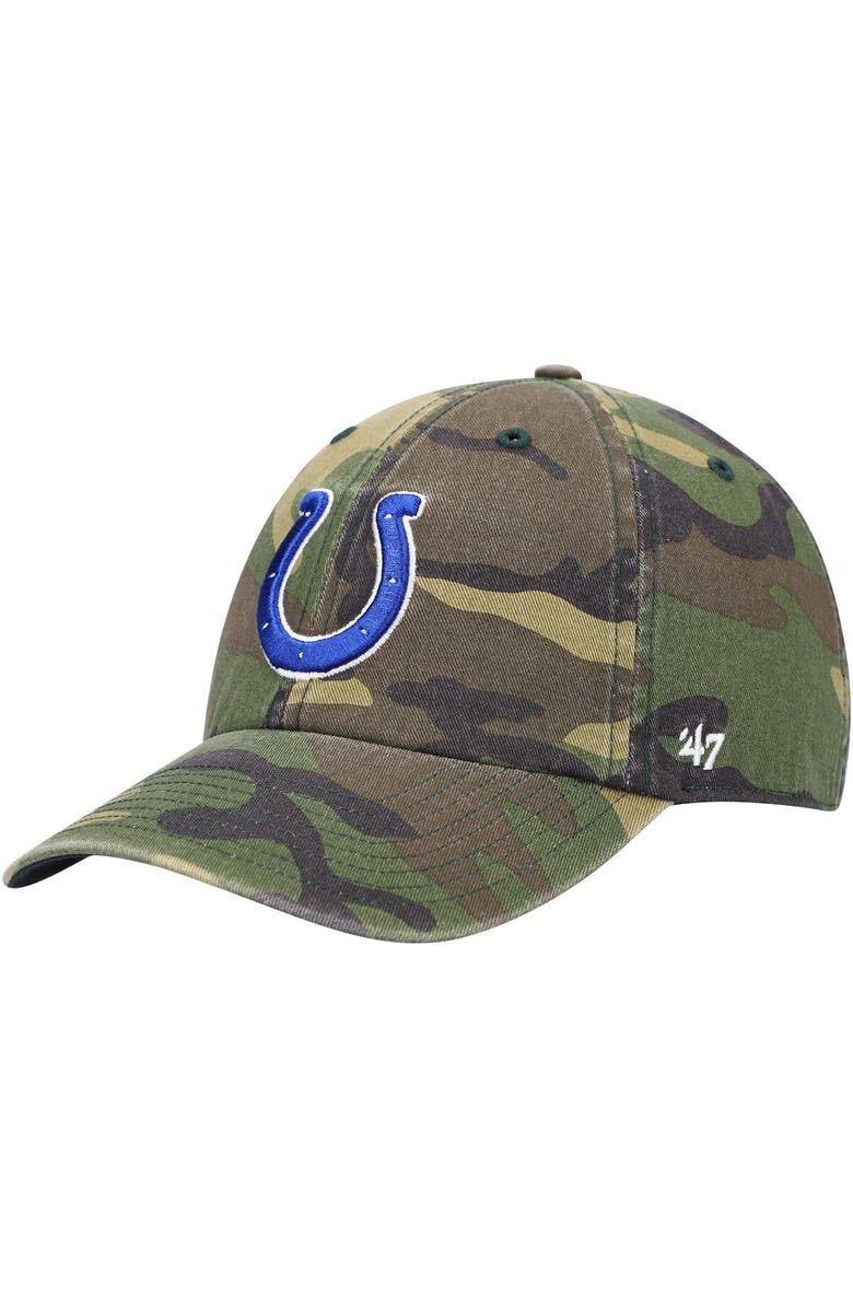'47 Men's '47 Camo Indianapolis Colts Woodland Clean Up Adjustable Hat, Main, color, Camo