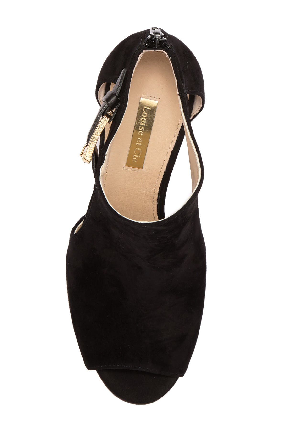 Louise et Cie Olivia Cutout Peep Toe Bootie, Alternate, color, 