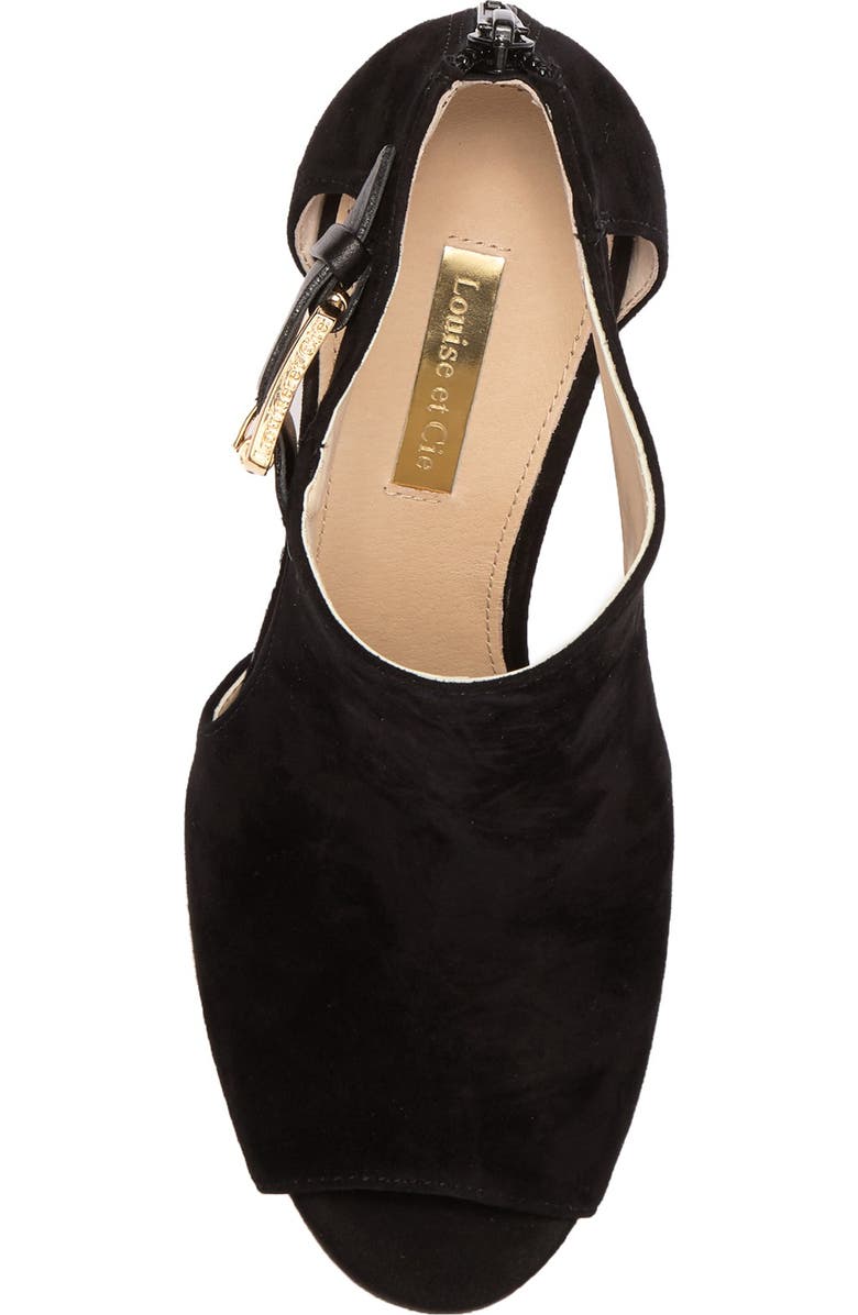 Louise et Cie Olivia Cutout Peep Toe Bootie, Alternate, color,