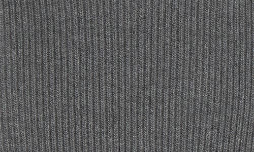 Jil Sander Funnel Neck Wool Rib Cape In Gray