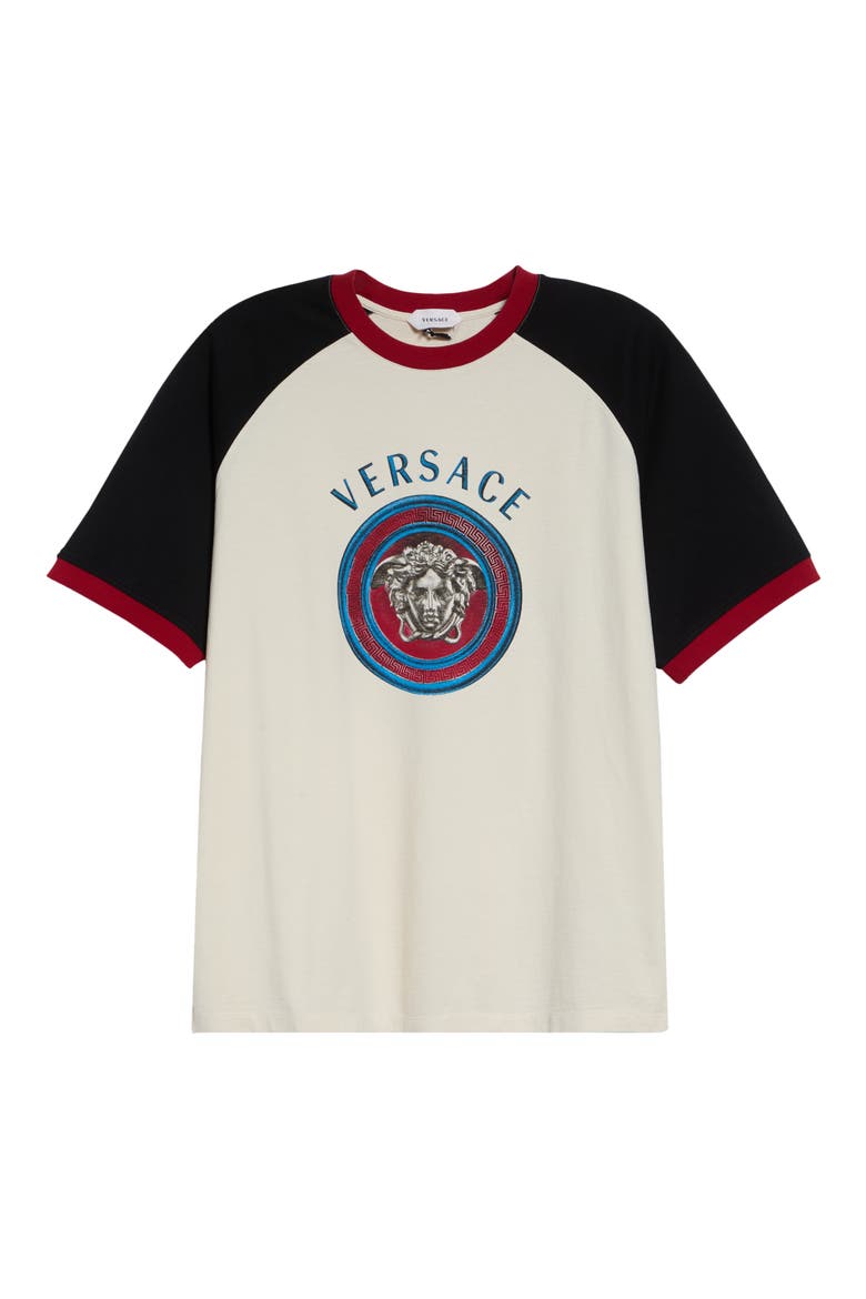 Medusa Logo Graphic T-Shirt, Alternate, color, DIRTY WHITE BLACK