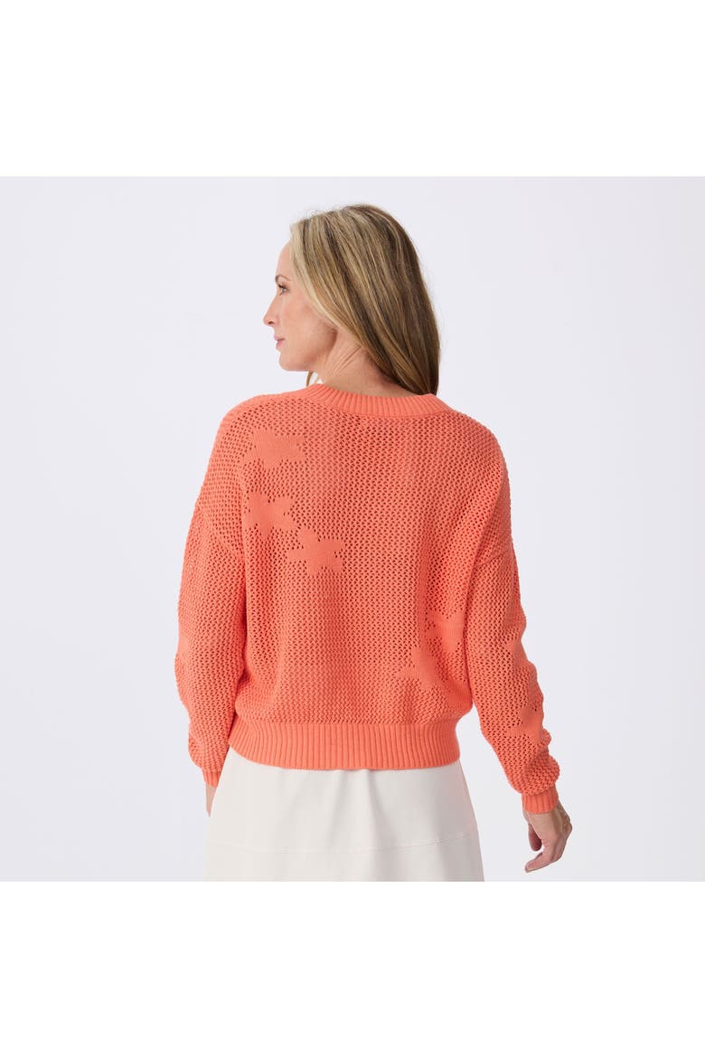 Flora Sweater, Alternate, color, Coral