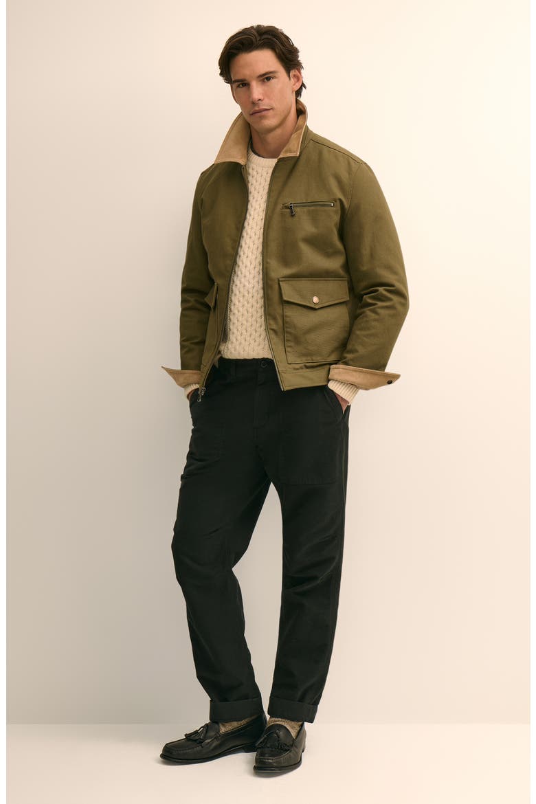 Water Resistant Canvas Work Jacket, Alternate, color, BURNT OLIVE