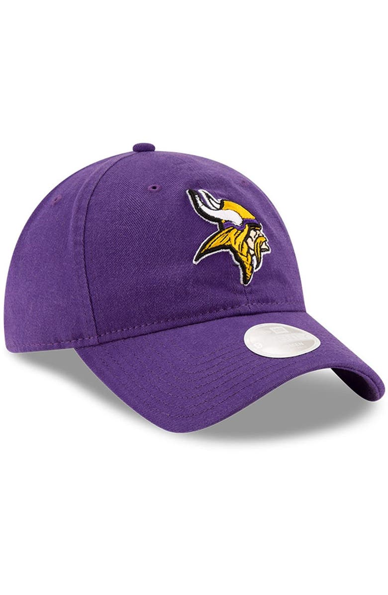 New Era Women's New Era Purple Minnesota Vikings Core Classic Primary 9TWENTY Adjustable Hat, Alternate, color, 