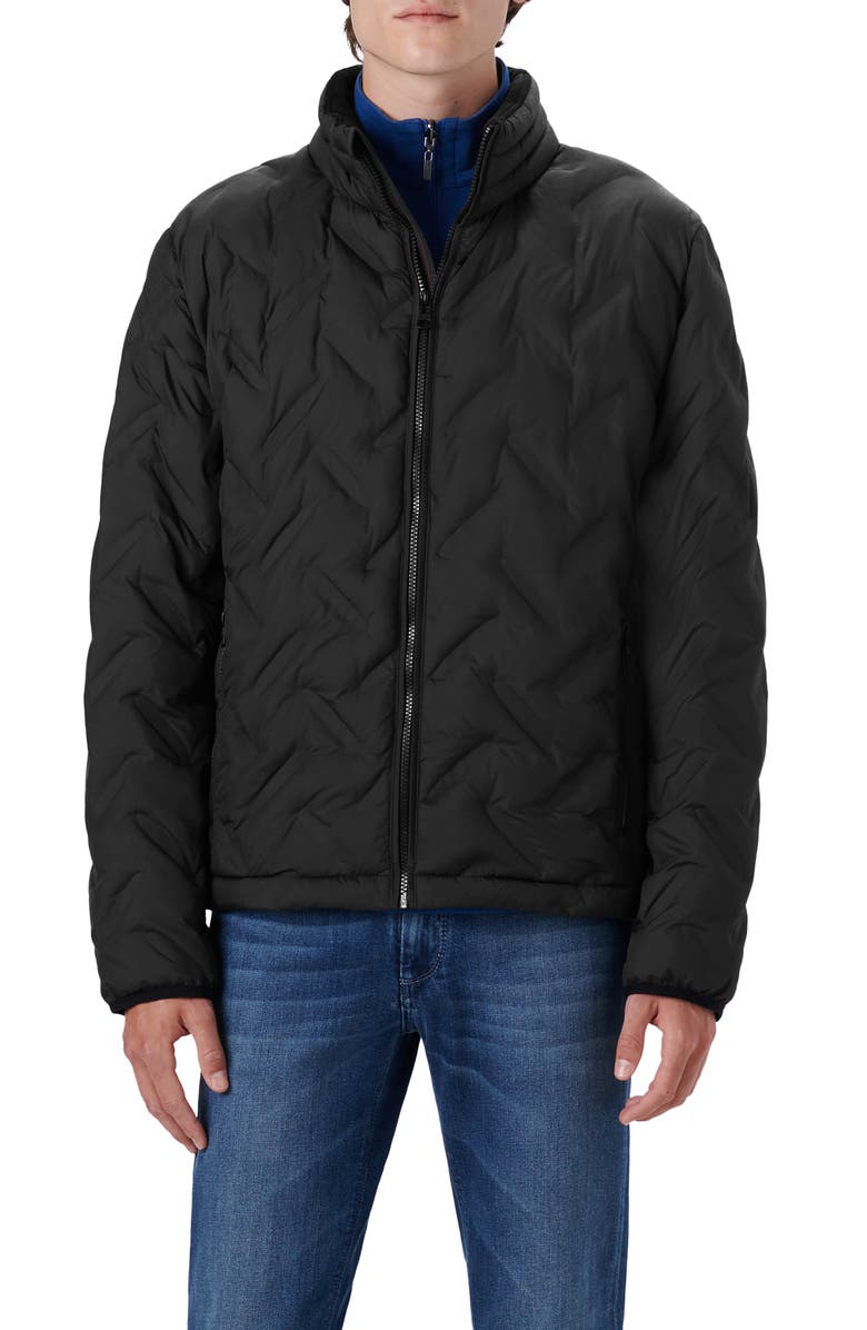 Bugatchi Quilted Bomber Jacket, Main, color, 