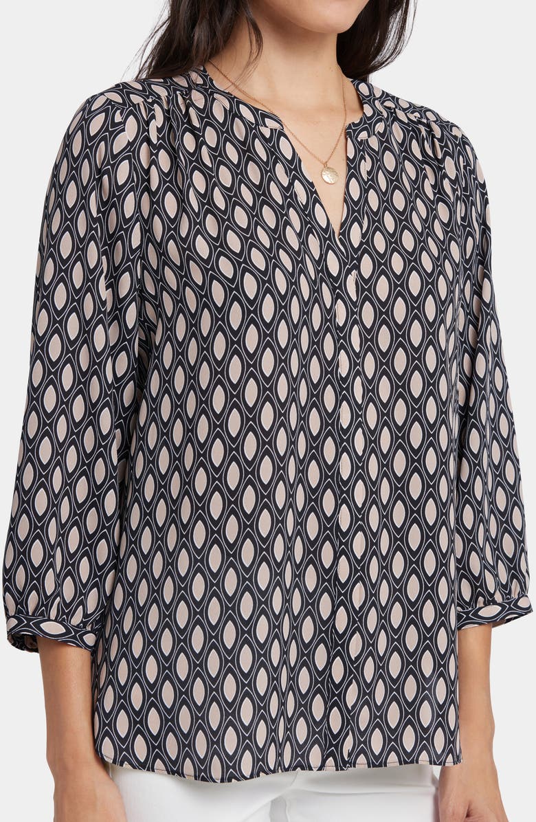 NYDJ Pintuck Top, Alternate, color, Roca Lissa