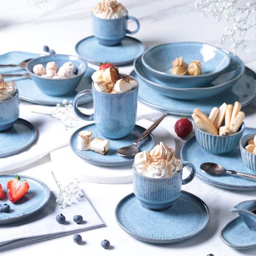 Porto Brasil Cereal Bowl Set Of 6 In Blue
