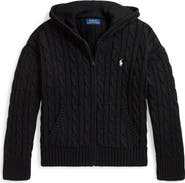 Polo Ralph Lauren Kids' Metallic Cable Knit Hoodie