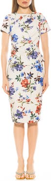 Alexia Admor Robin Jewel Neck Midi Dress