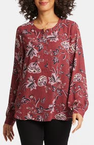 NYDJ Simone Popover Blouse